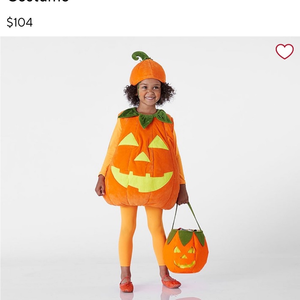 Pottery Barn Kids Pumpkin Costume 2T